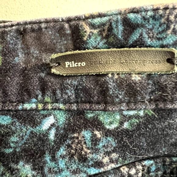 PILCRO the Letterpress Anthropologie Jeans Women 31 Skinny Script Velvet boho - Picture 11 of 15